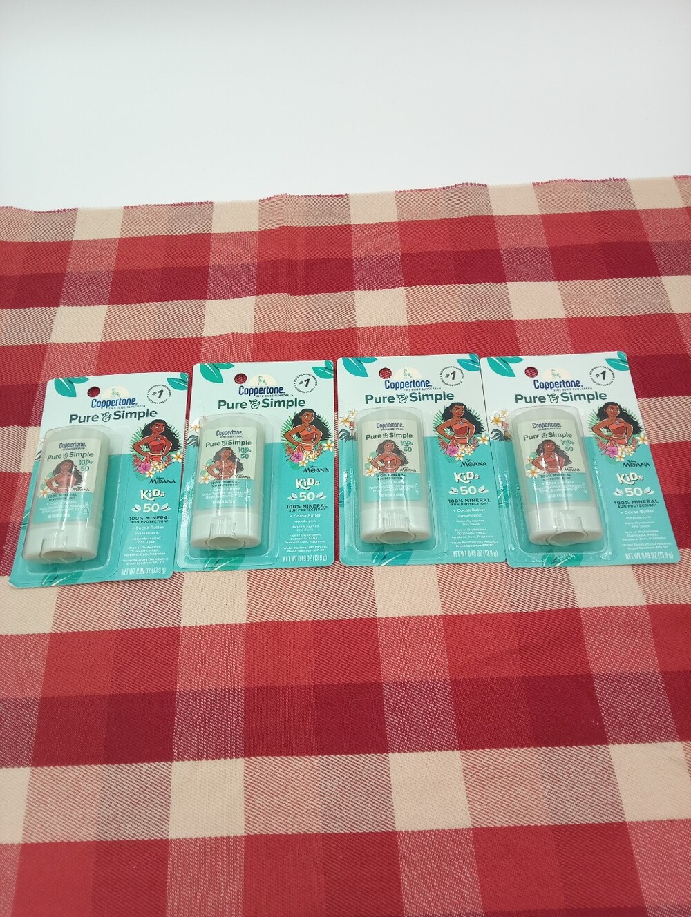 4 NIP Coppertone Pure And Simple Oxide Sunscreen